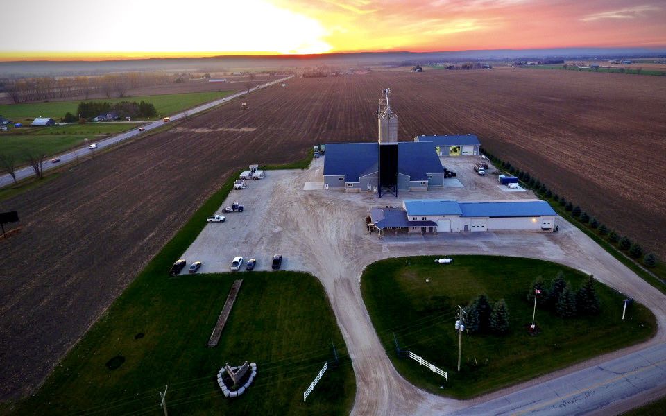 Holmes Agro location at sunset