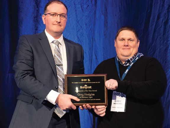 Greg Hodgins wins Agronomist of the Year